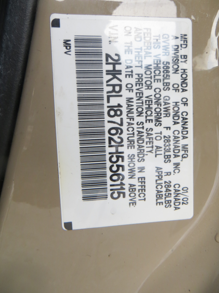 Honda Odyssey EX-L 2002