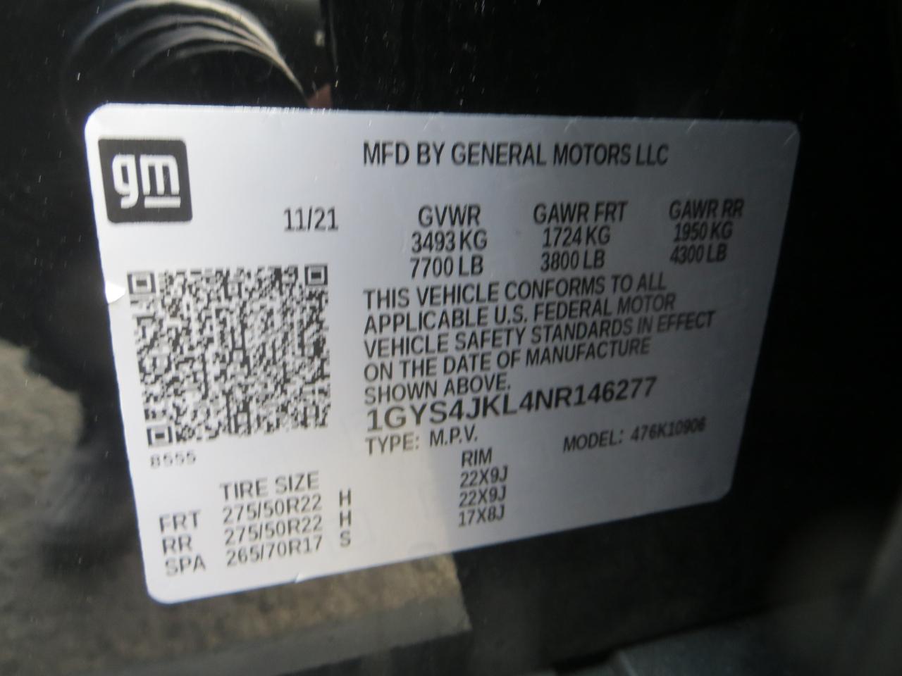 Cadillac Escalade ESV Luxury 4WD 2022