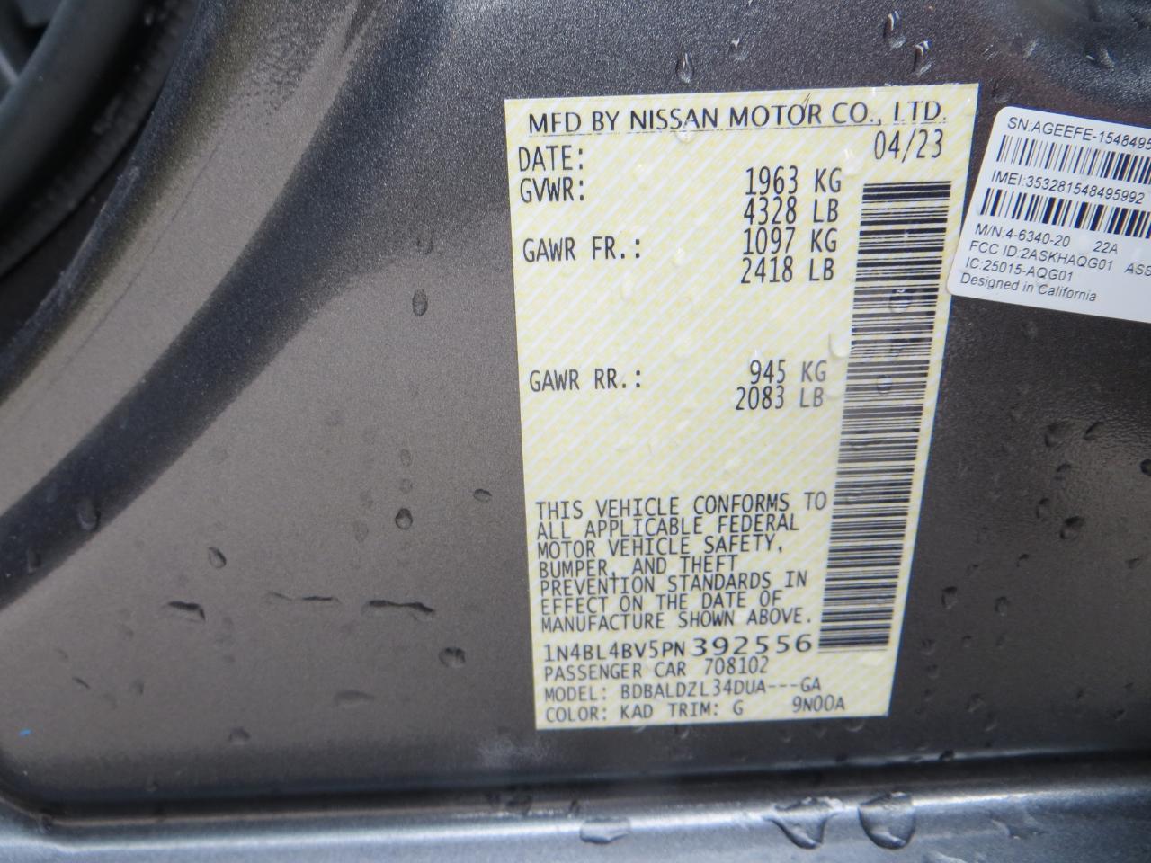 Nissan Altima 2.5 S 2023