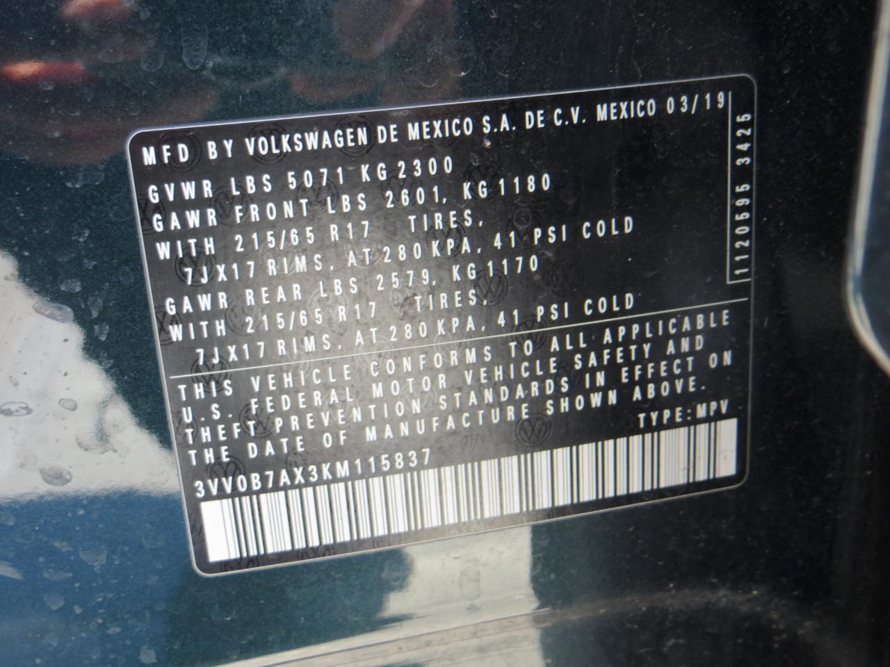 Volkswagen Tiguan S 4Motion 2019