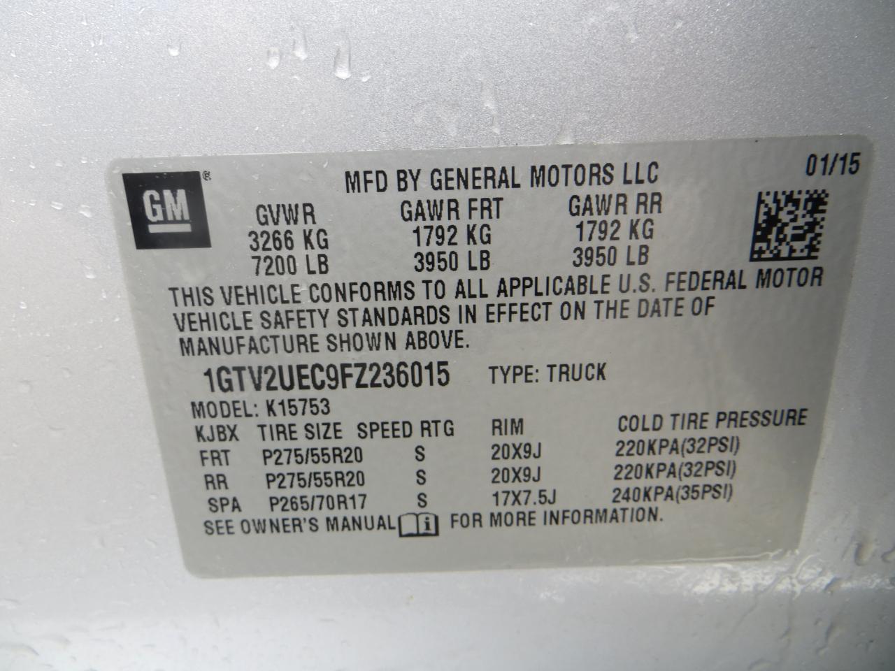 GMC Sierra 1500 SLE Double Cab 4WD 2015