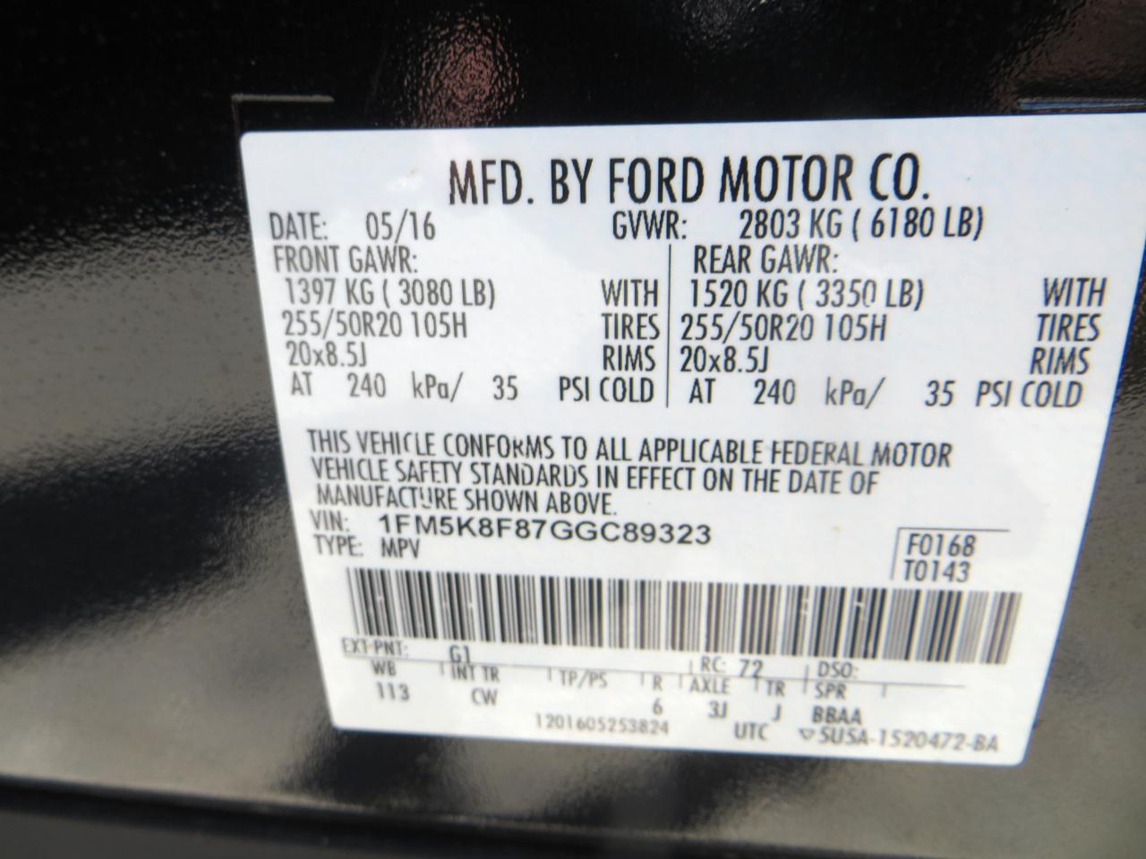 Ford Explorer Limited 4WD 2016