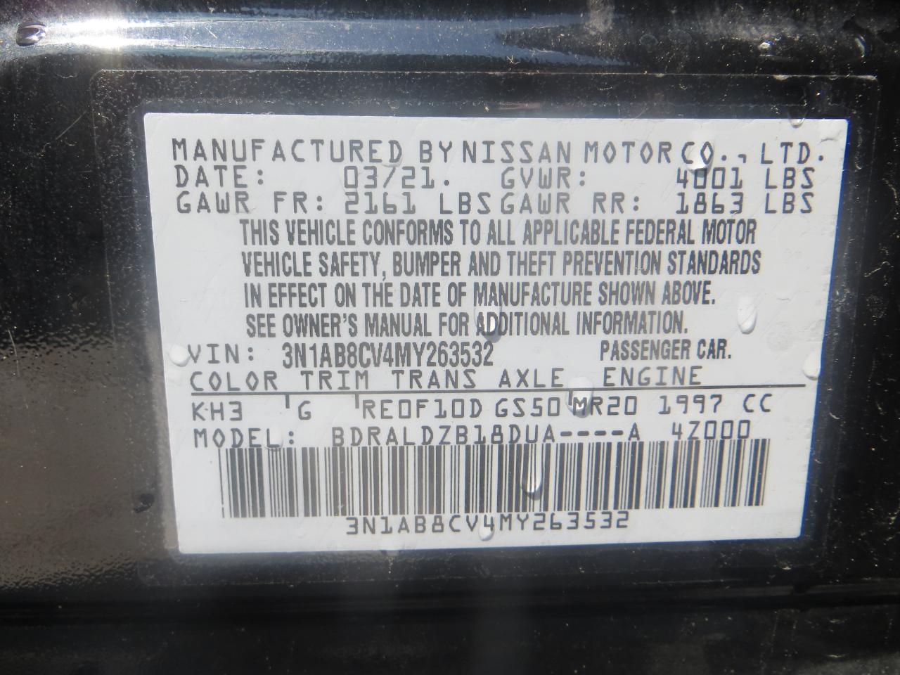 Nissan Sentra SV 2021