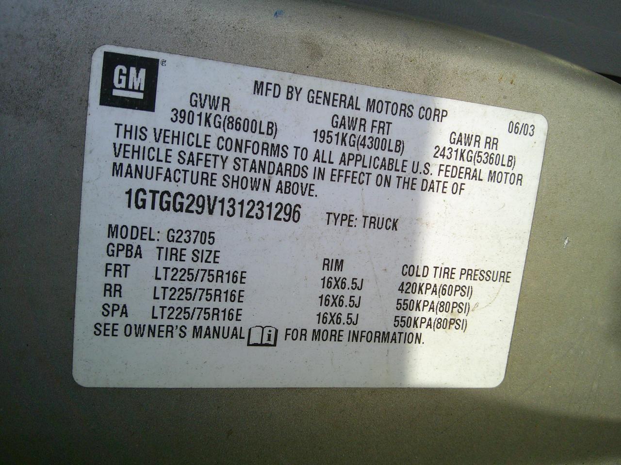 GMC Savana  2003