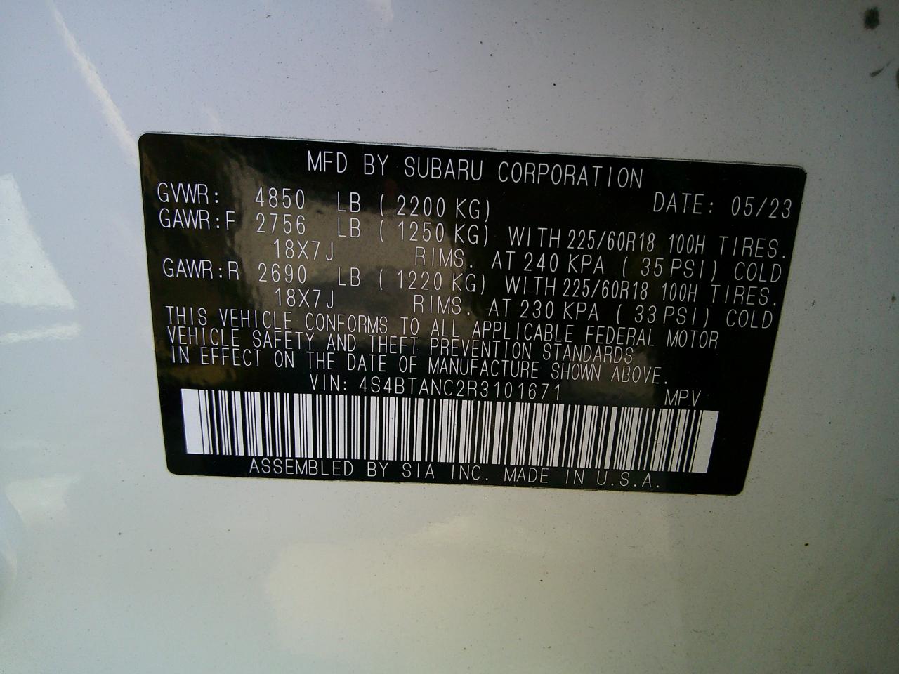 Subaru Outback Limited 2024