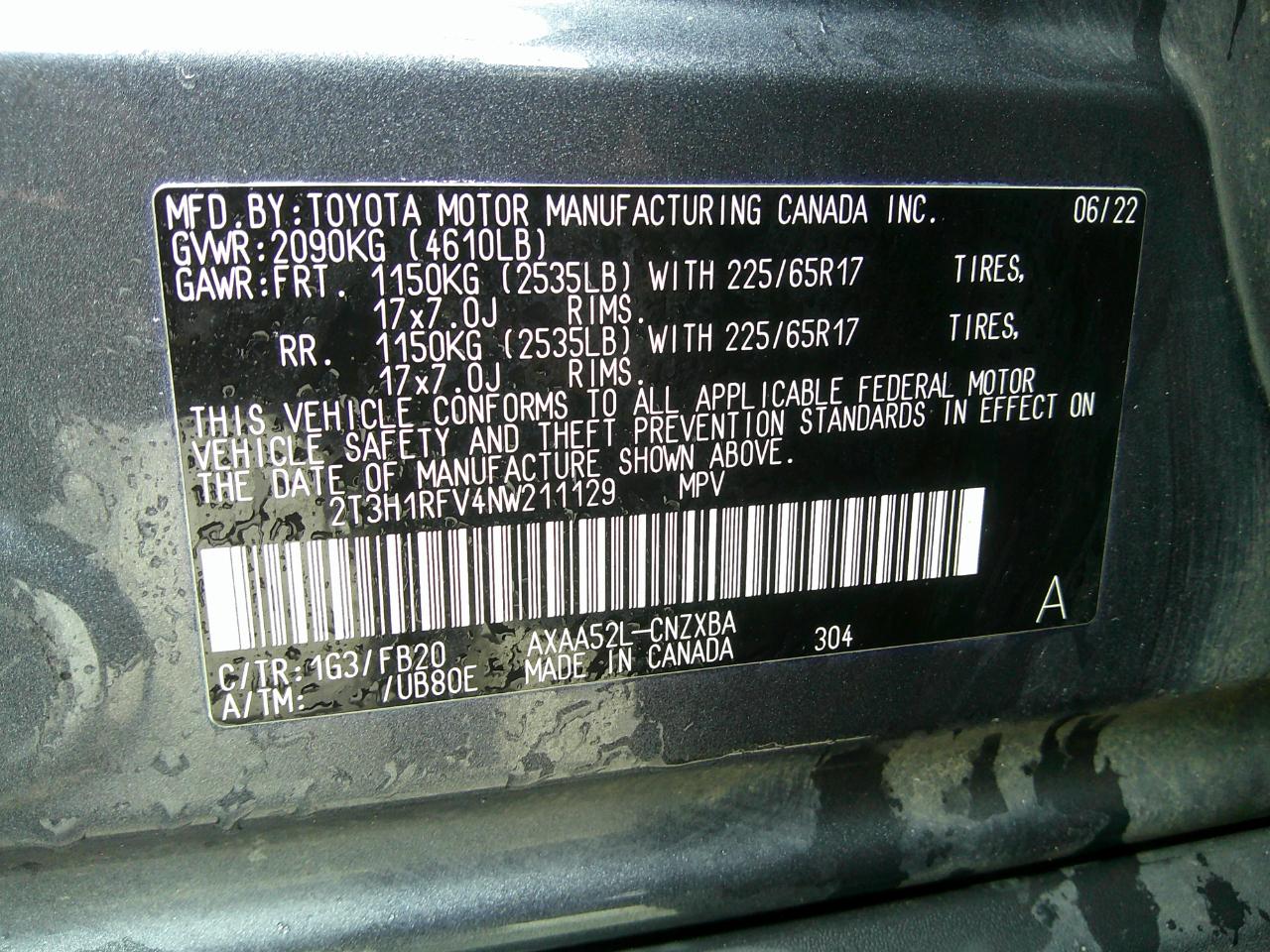Toyota RAV4 LE 2022