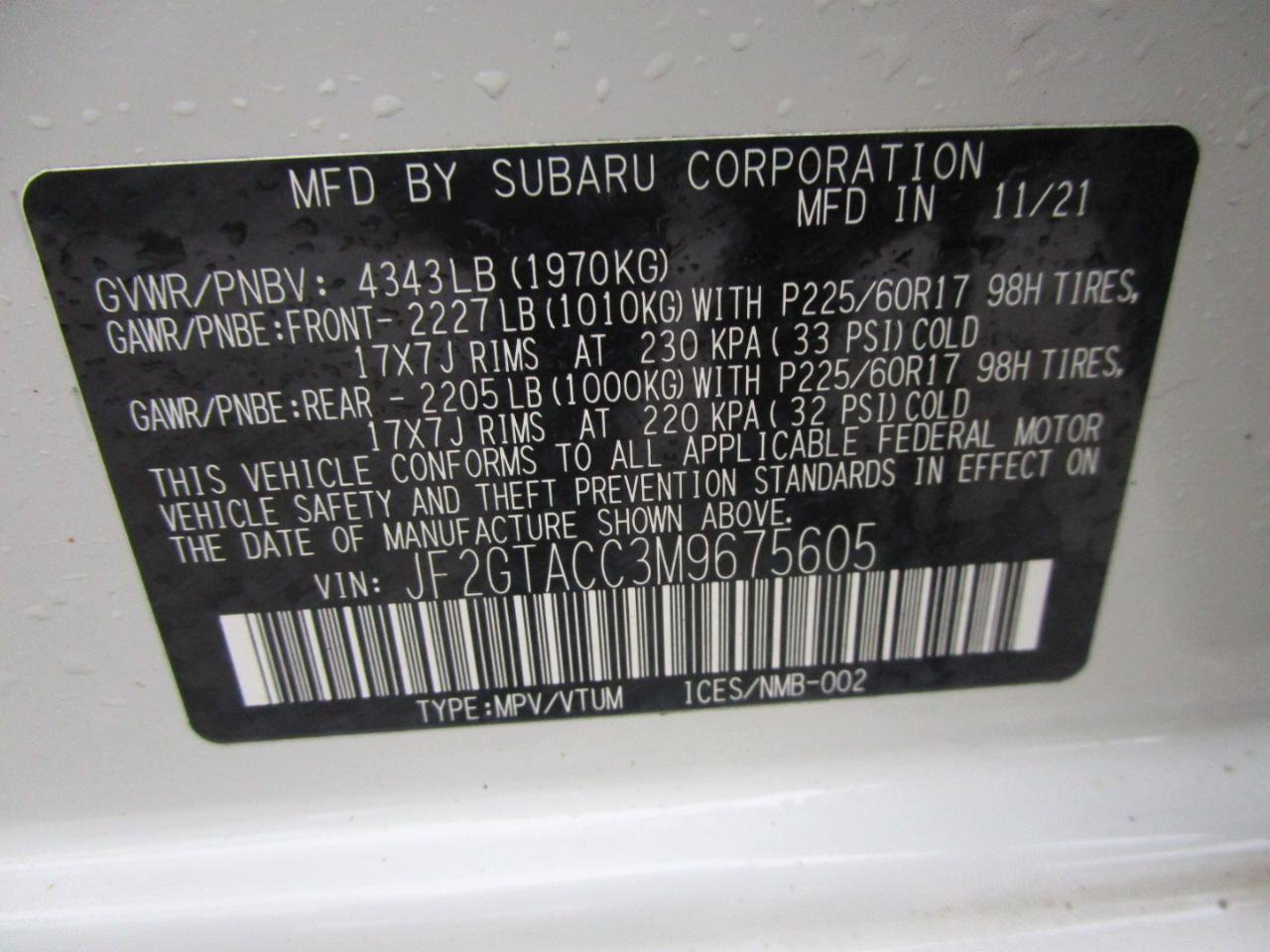 Subaru Crosstrek 2.0i Premium 6M 2021