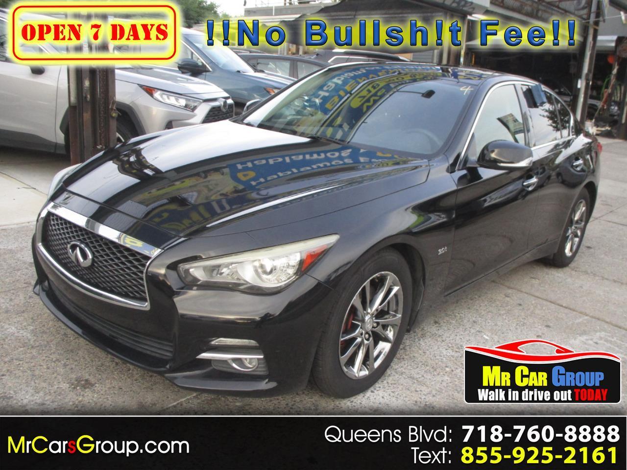 Black 2017 INFINITI Q50 Sedan All-Wheel Drive Automatic
