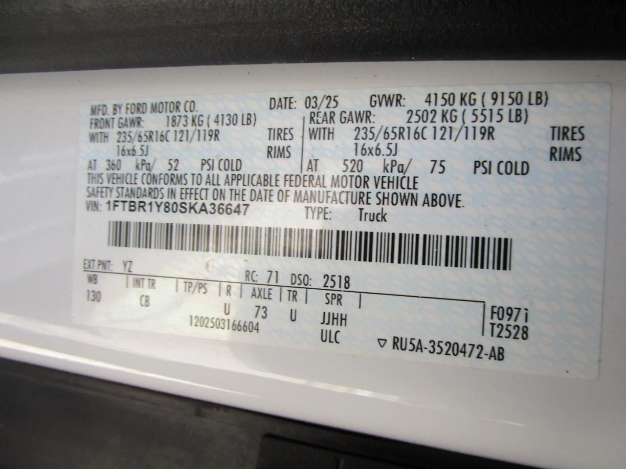 Ford Transit 250 Van 2025