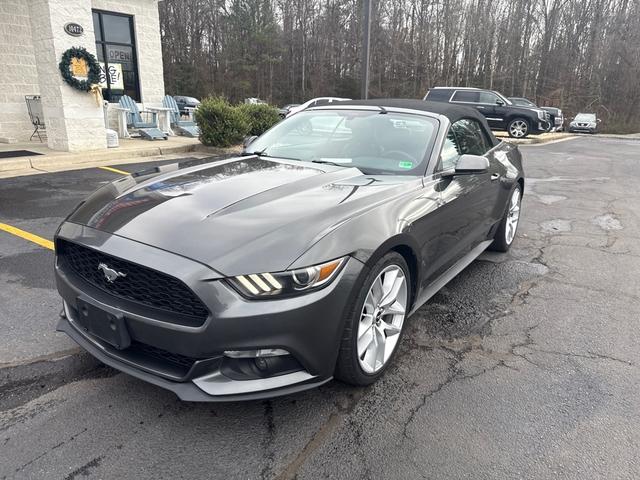 Gray 2017 Ford Mustang Convertible Rear-Wheel Drive Automatic