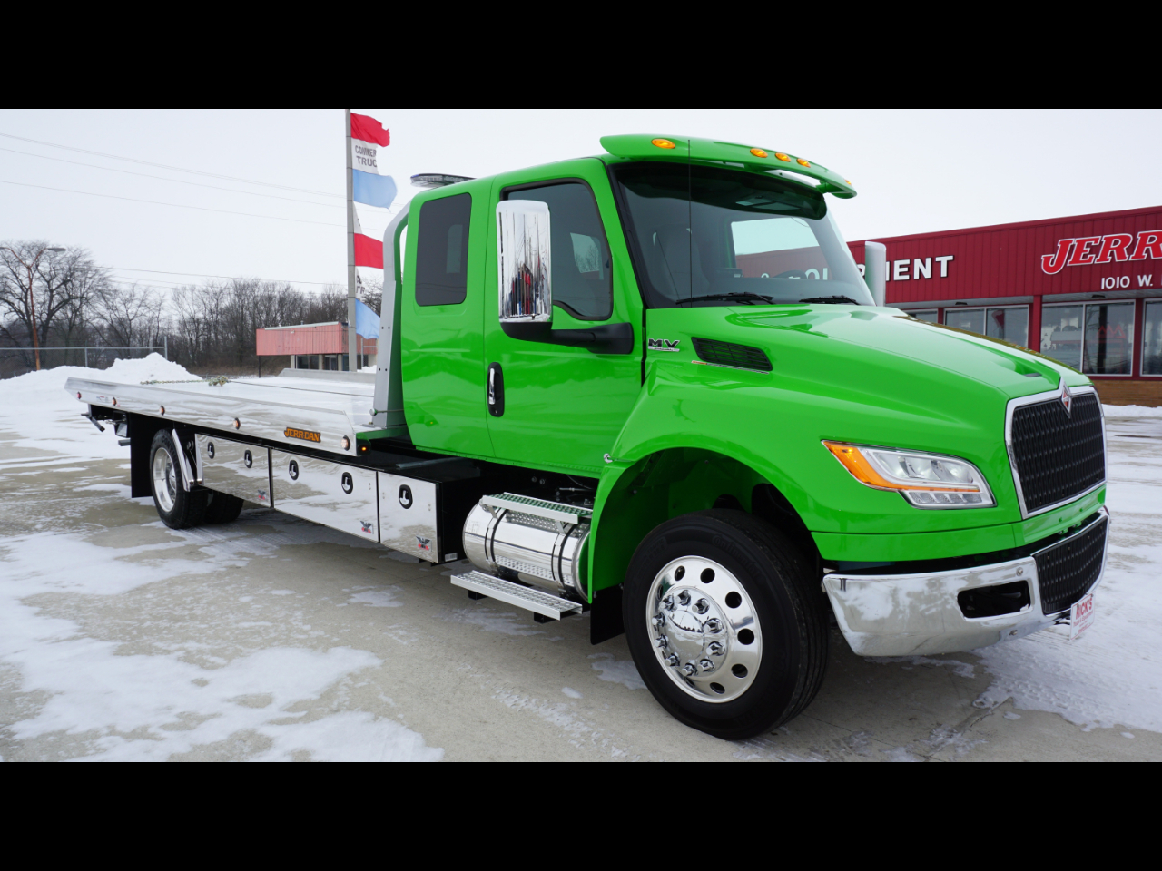 2026 International MV607 X/C JerrDan 22' XLP Aluminum AutoGrid Carrier