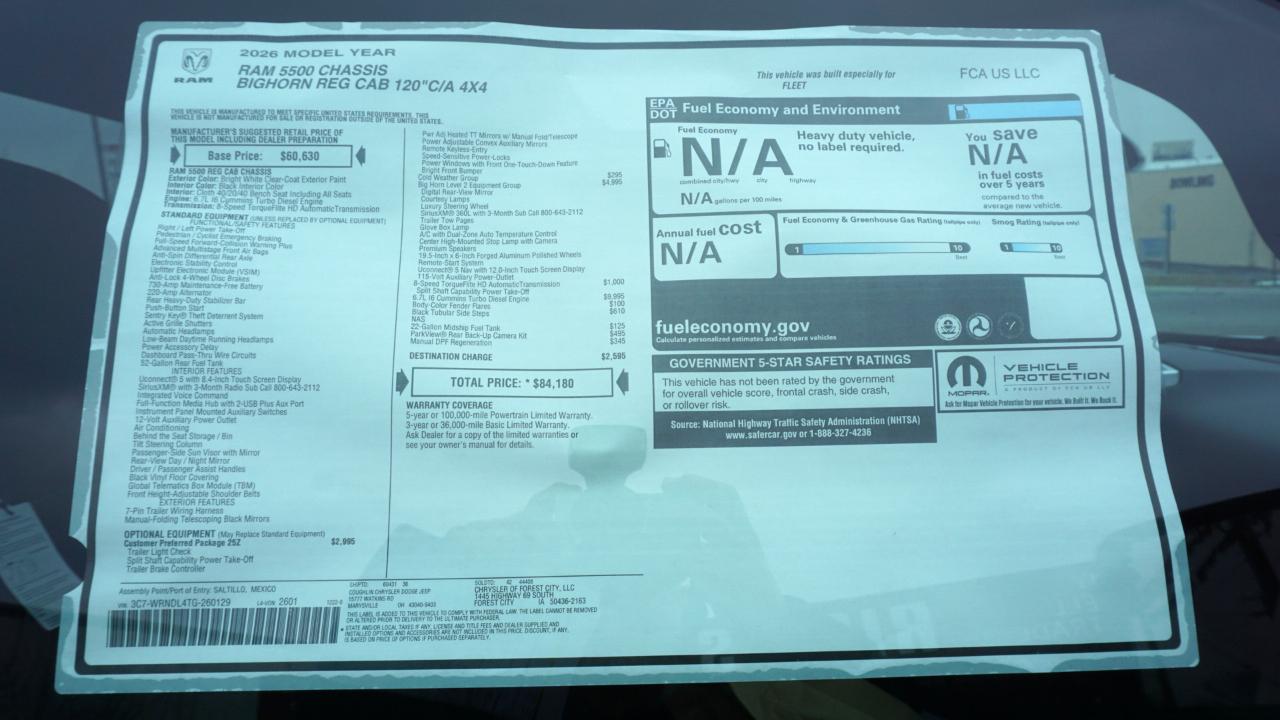 RAM 5500 Chassis  2026