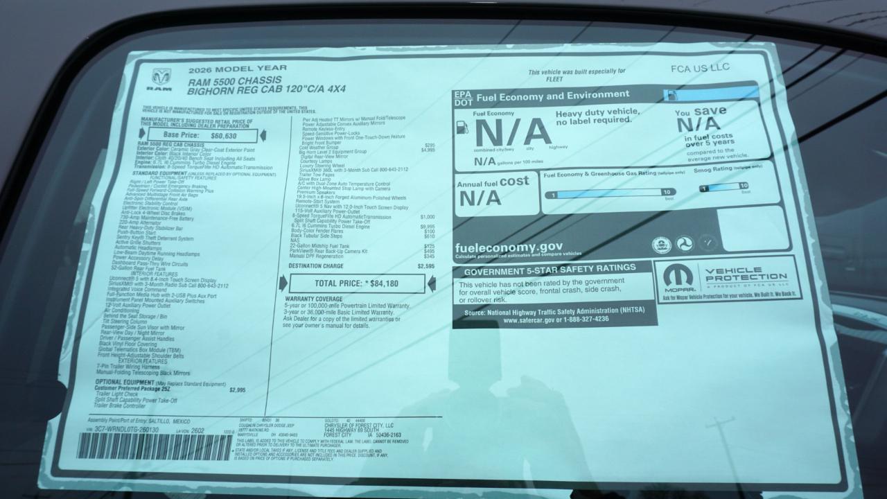 RAM 5500 Chassis  2026