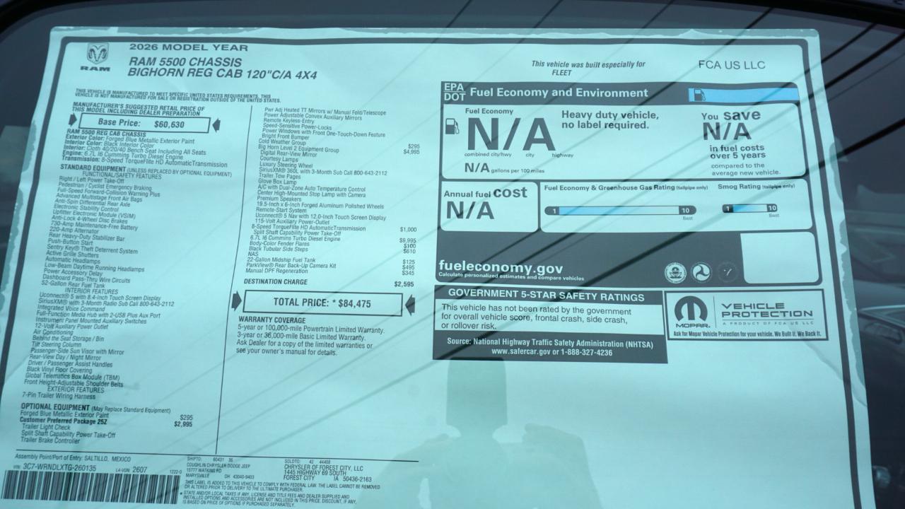 RAM 5500 Chassis  2026