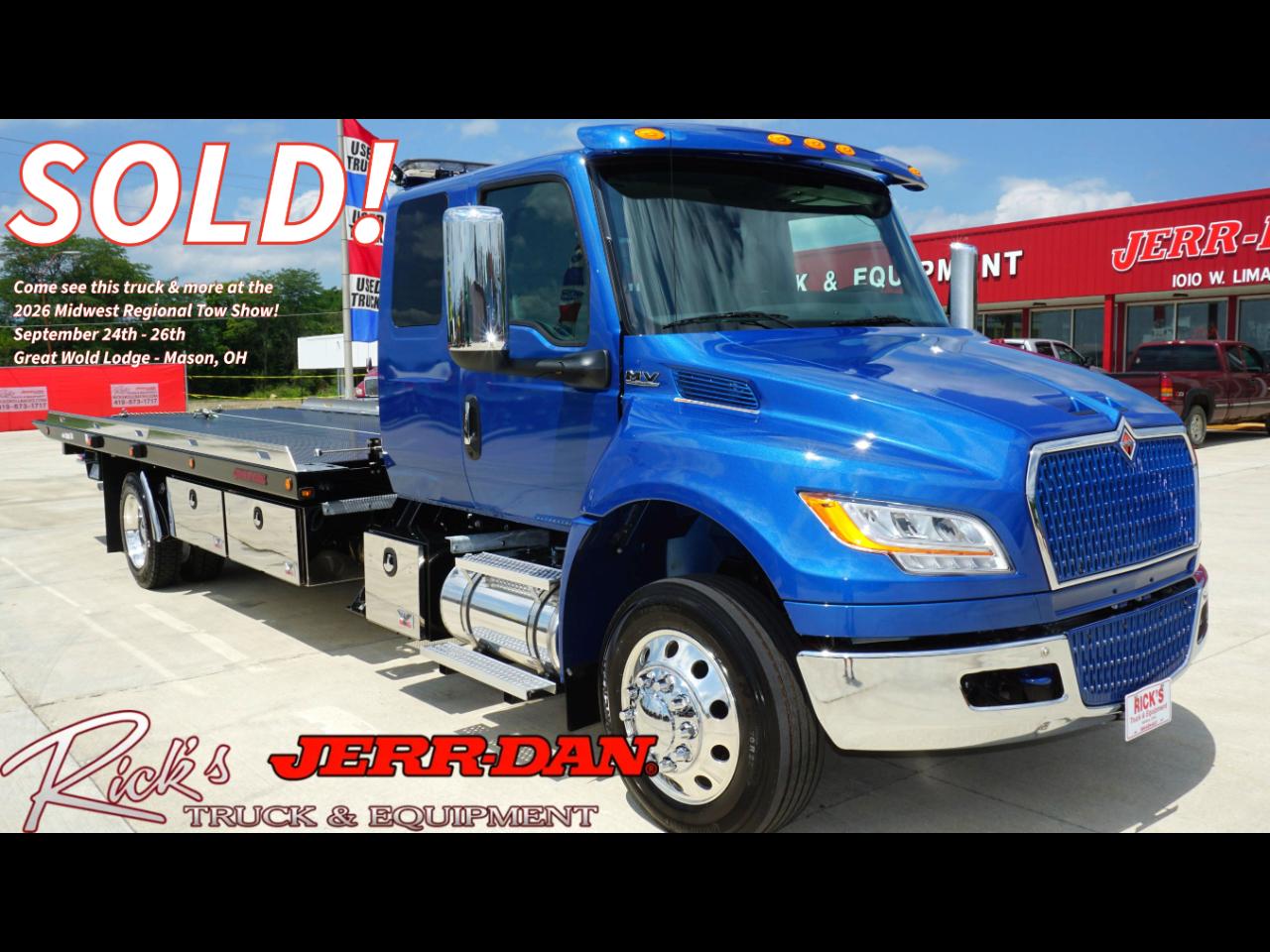 2027 International MV607 Ext Cab Jerrdan 22' Steel Carrier w/ SRS