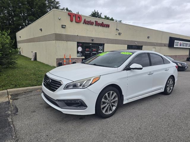 White 2016 Hyundai Sonata Sedan Front-Wheel Drive Automatic
