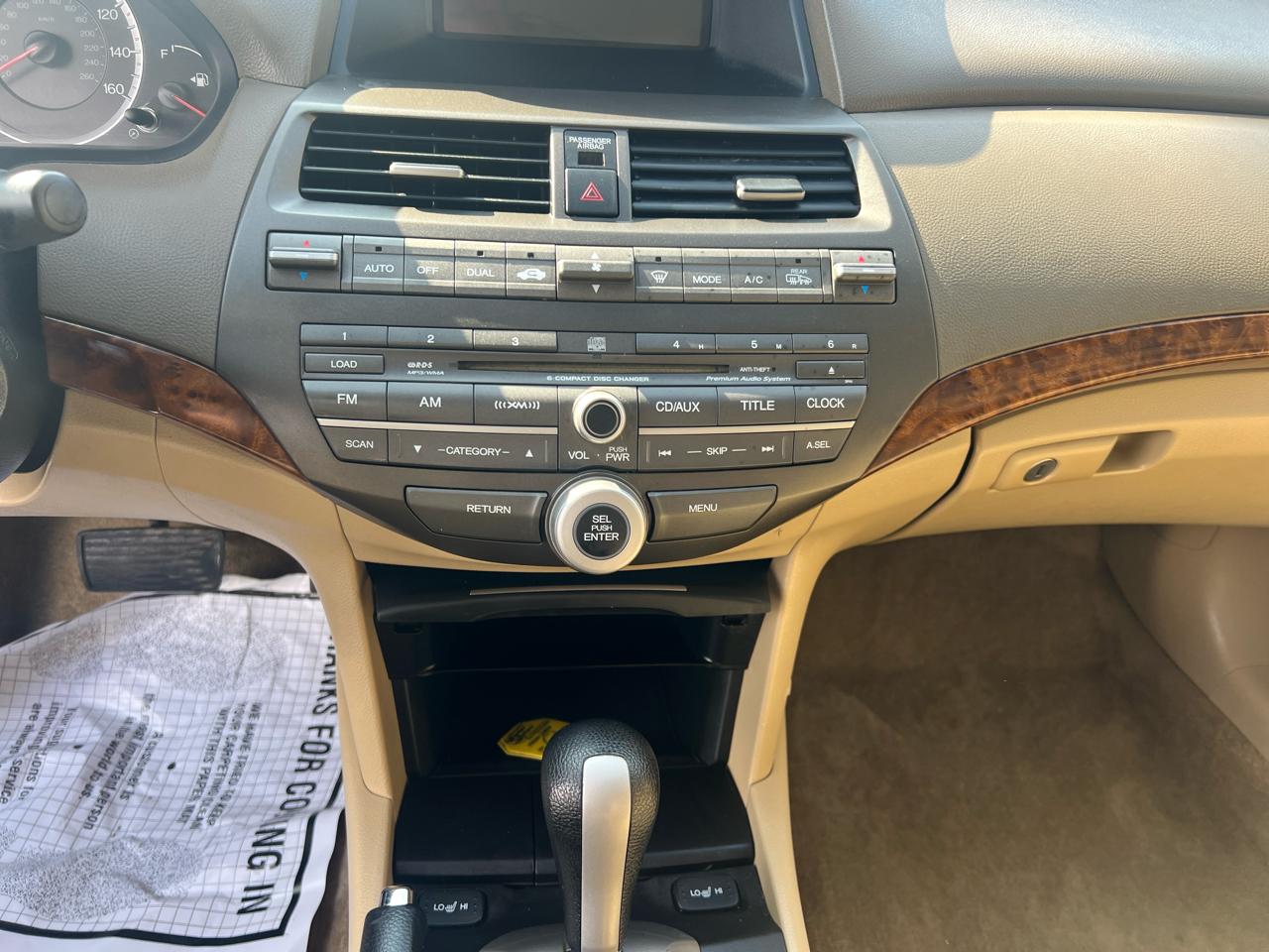 Honda Accord Sdn 4dr V6 Auto EX-L 2009