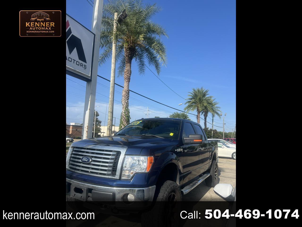 Blue 2012 Ford F-150 Pickup Truck Four-Wheel Drive 