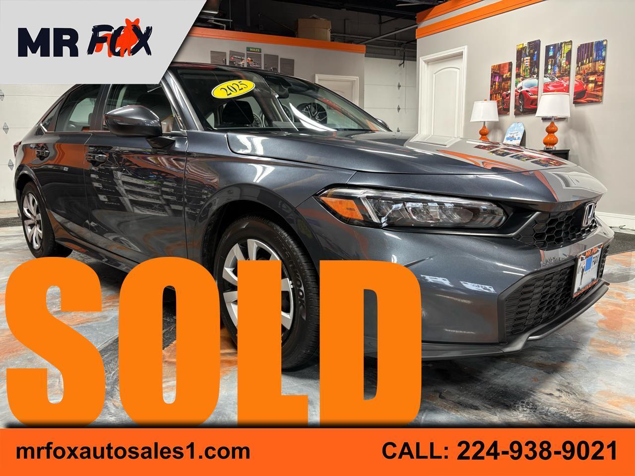 2025 Honda Civic LX Sedan CVT