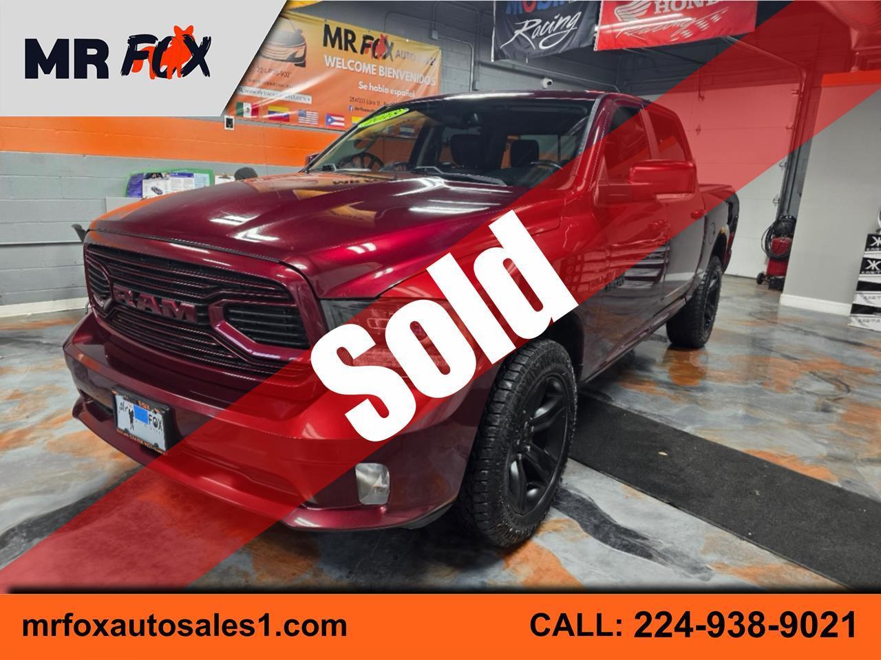 2018 RAM 1500 Sport Crew Cab SWB 4WD