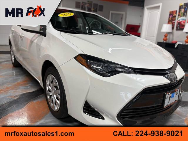 White 2019 Toyota Corolla L Sedan Front-Wheel Drive Continuously Variable Transmission