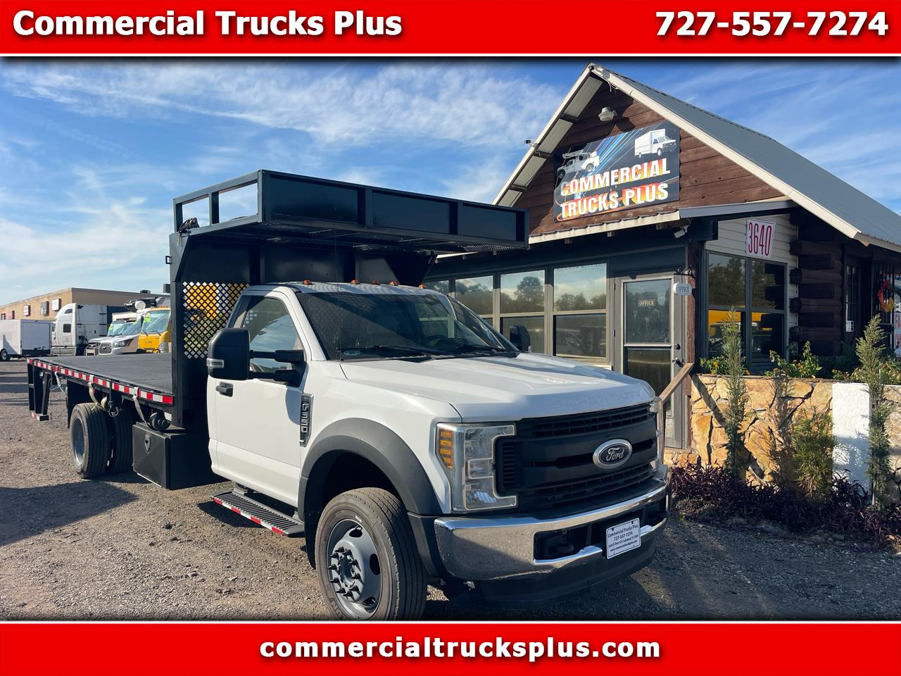 2019 Ford F-550 4X4-16' Steel Flatbed-Liftgate!