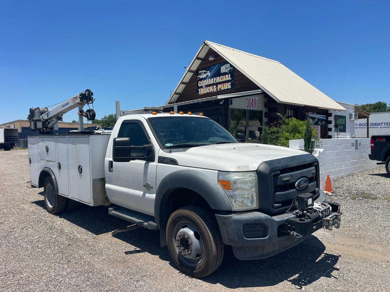 2016 Ford Super Duty F-550 DRW 9' Utility-4,000lb Crane!