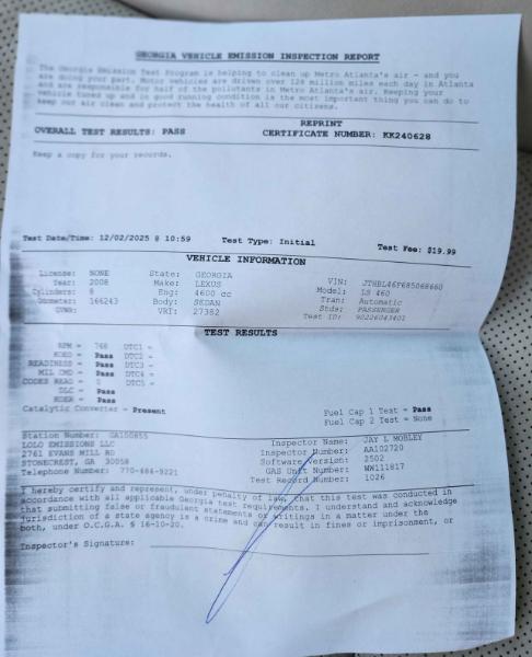 Lexus LS 460 Luxury Sedan 2008