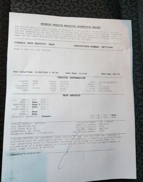 Pontiac G6 Sedan 2009