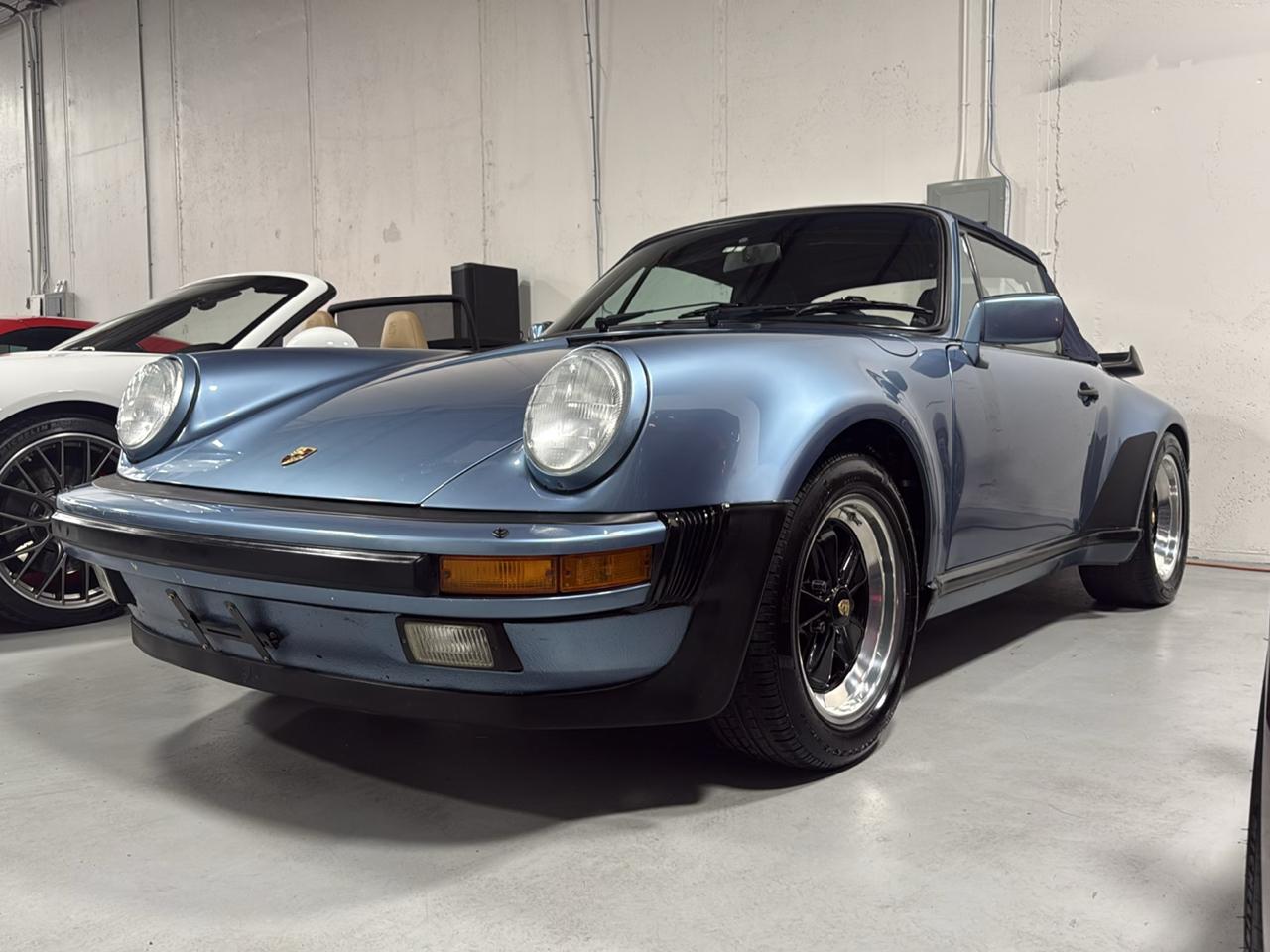Blue 1985 Porsche 911 Convertible Rear-Wheel Drive 5-Speed Manual