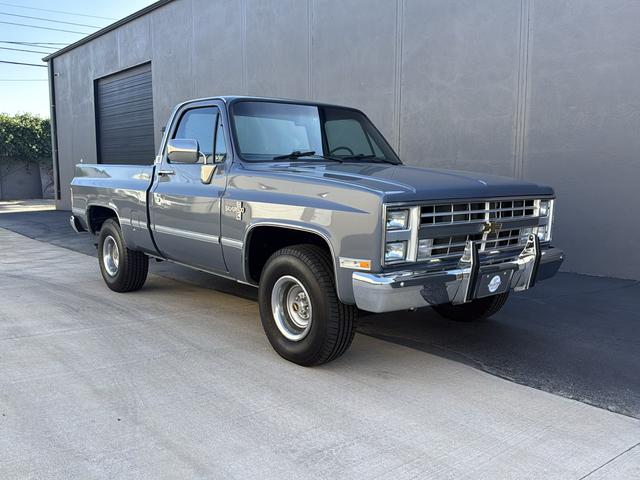 Blue 1986 Chevrolet C/K 10 Pickup Truck 4-Speed Automatic
