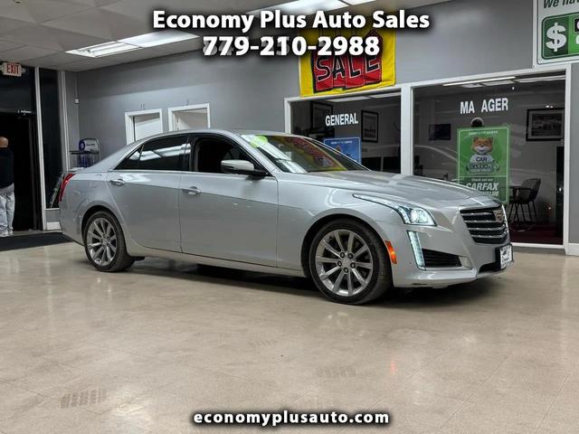 Silver 2018 Cadillac CTS 2.0T Luxury AWD Sedan All-Wheel Drive Automatic