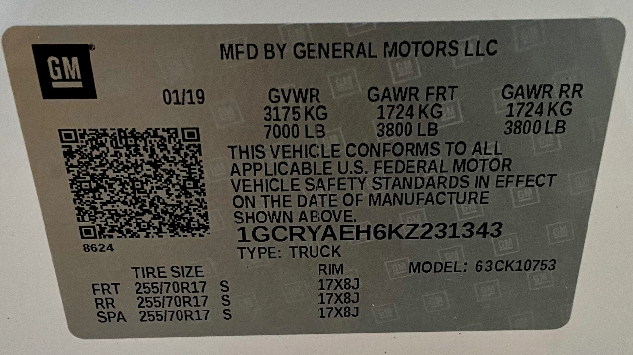 Chevrolet Silverado 1500  2019