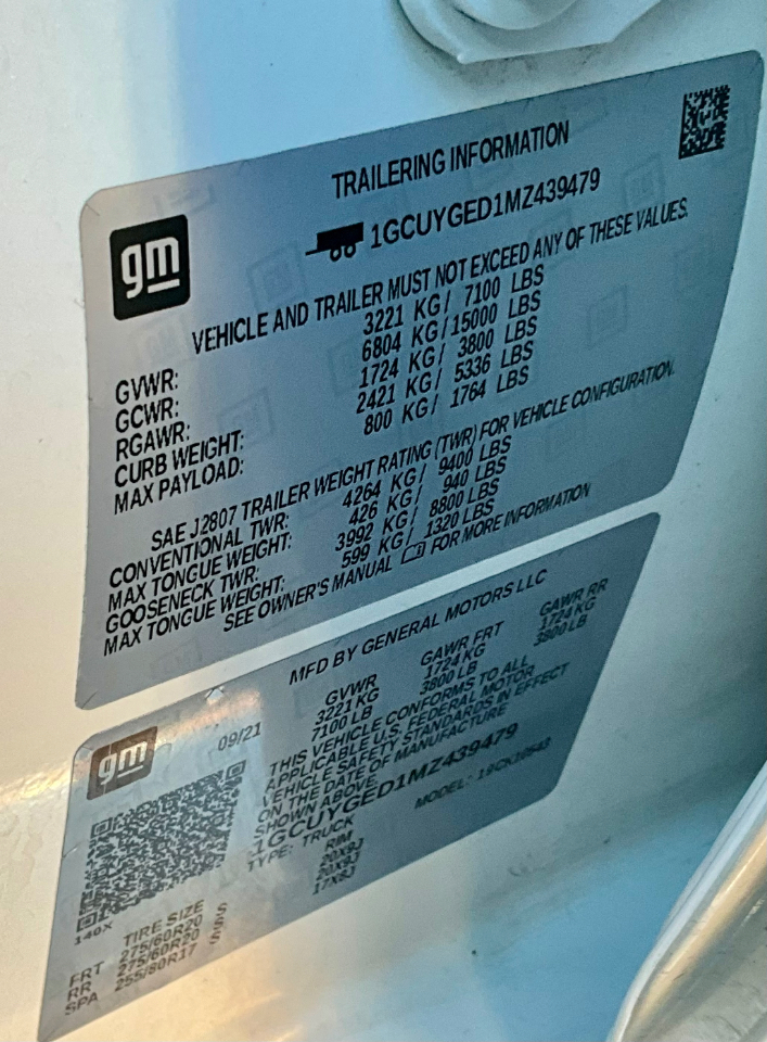 Chevrolet Silverado 1500 LTZ Crew Cab 4WD 2021