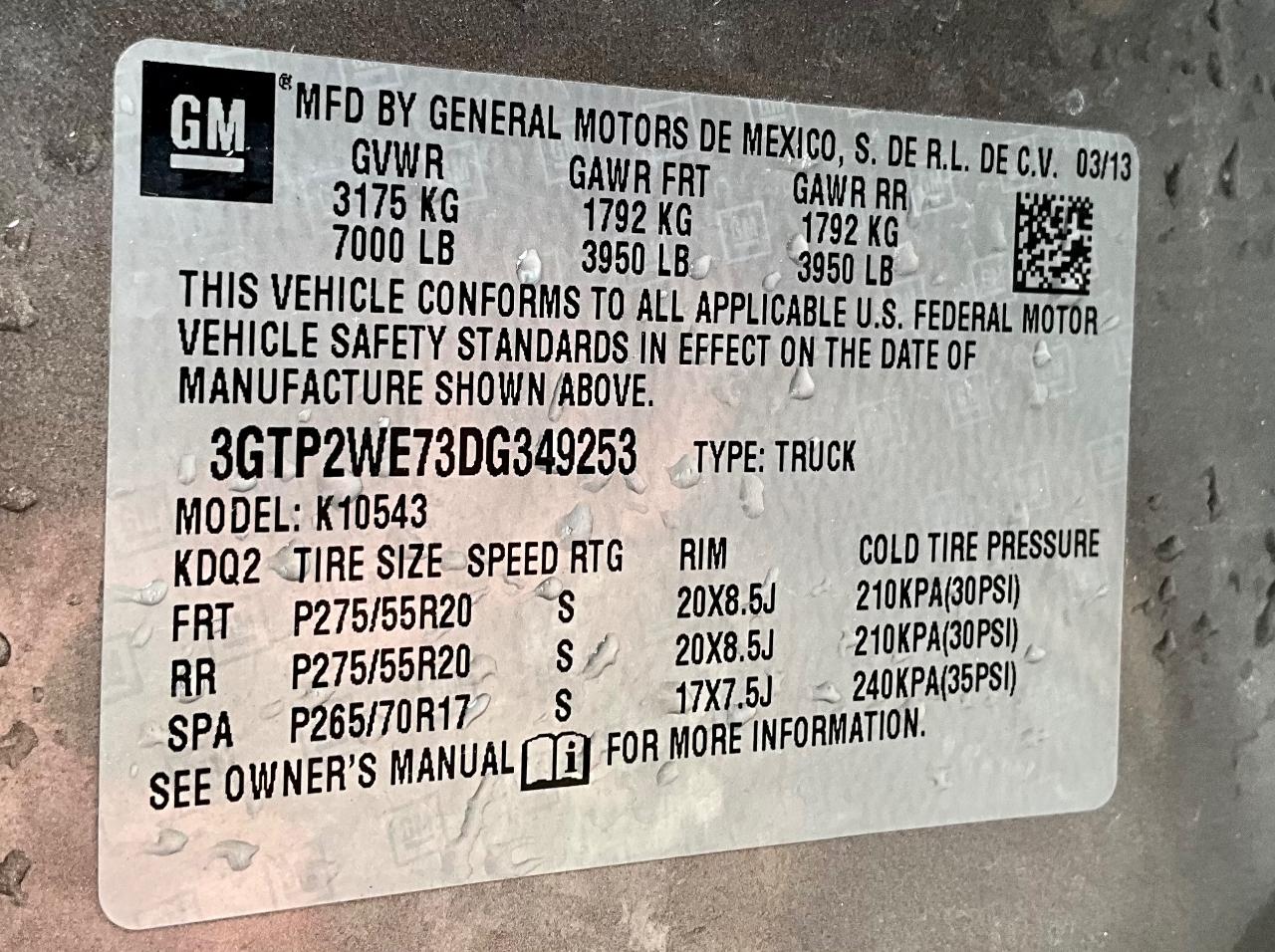 GMC Sierra 1500 SLT Crew Cab 4WD 2013