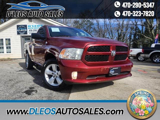Red 2013 RAM 1500 Express 4WD Pickup Truck Four-Wheel Drive Automatic