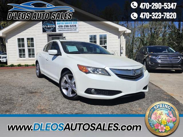 White 2013 Acura ILX 2.0L FWD with Premium Package Sedan Front-Wheel Drive Automatic