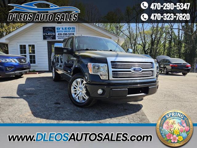 Black 2012 Ford F-150 Platinum SuperCrew Pickup Truck 4X2 Automatic