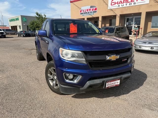 Blue 2016 Chevrolet Colorado Pickup Truck Four-Wheel Drive Automatic