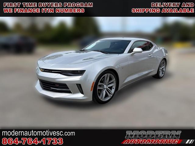 Silver 2018 Chevrolet Camaro 1LT Coupe RWD Coupe Rear-Wheel Drive Automatic