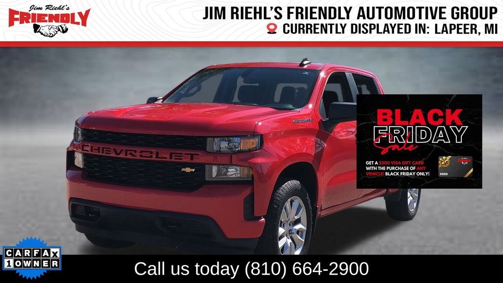 2019 Chevrolet Silverado 1500 Custom Crew Cab Long Box 4WD