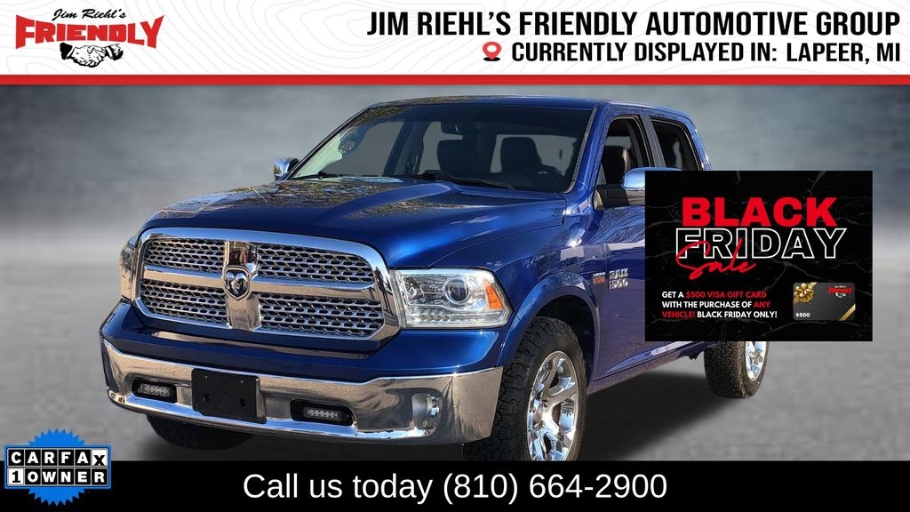 2017 RAM 1500 Laramie Crew Cab SWB 4WD