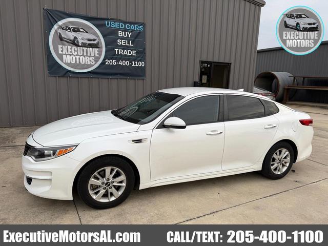 White 2016 Kia Optima Sedan Front-Wheel Drive Automatic