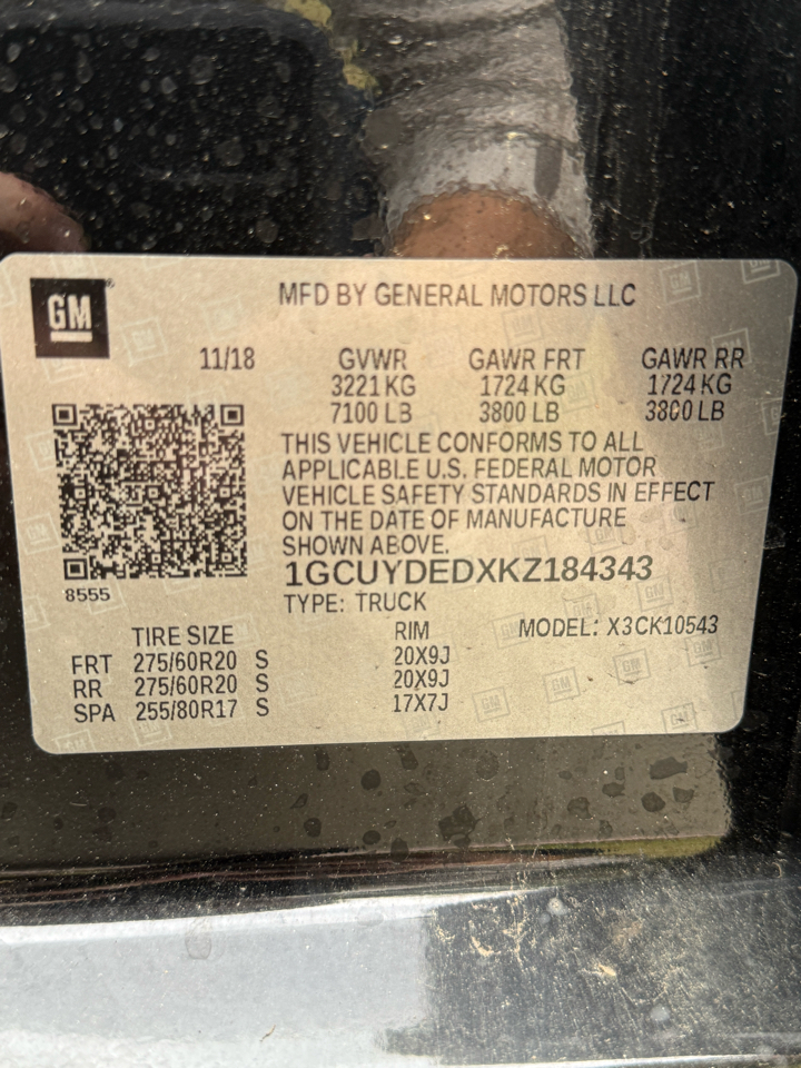 Chevrolet Silverado 1500 1LT Crew Cab 4WD 2019