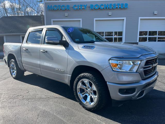 Silver 2019 RAM 1500 Big Horn Crew Cab 4WD Pickup Truck Four-Wheel Drive Automatic