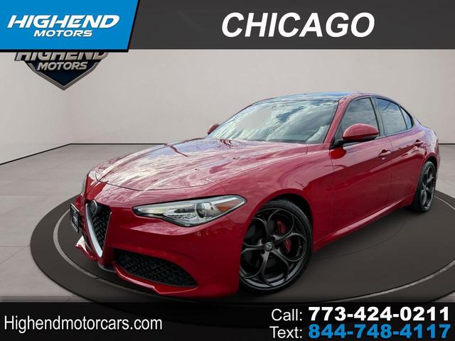 Red 2019 Alfa Romeo Giulia Ti RWD Sedan Rear-Wheel Drive Automatic