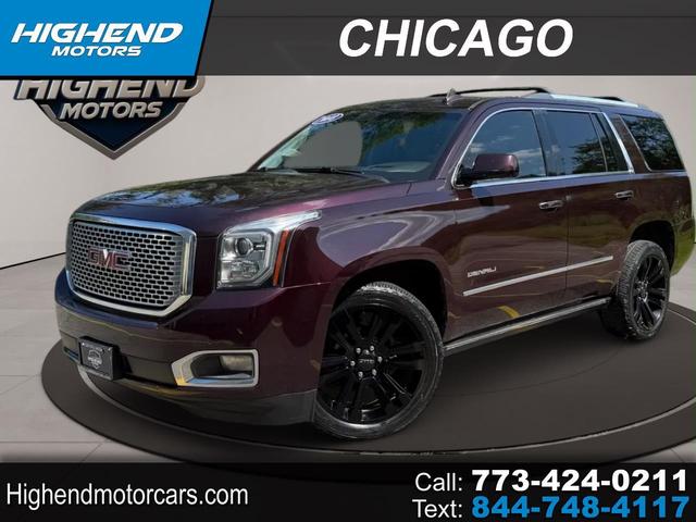 Red (Burgundy) 2017 GMC Yukon SUV / Crossover Four-Wheel Drive Automatic