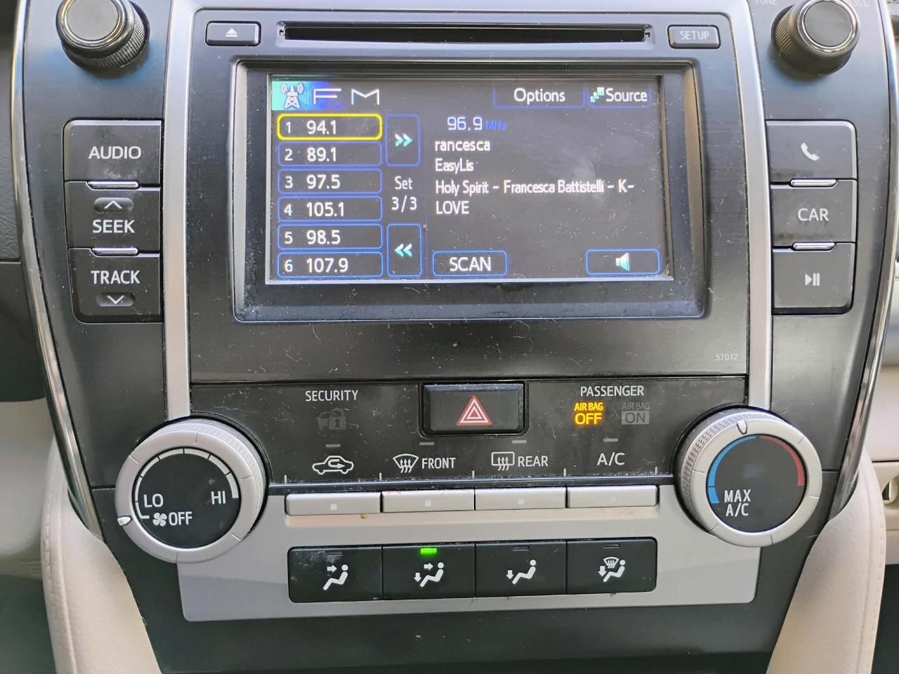 Toyota Camry 4dr Sdn I4 Auto SE Sport Limited Edition (Natl) 2012