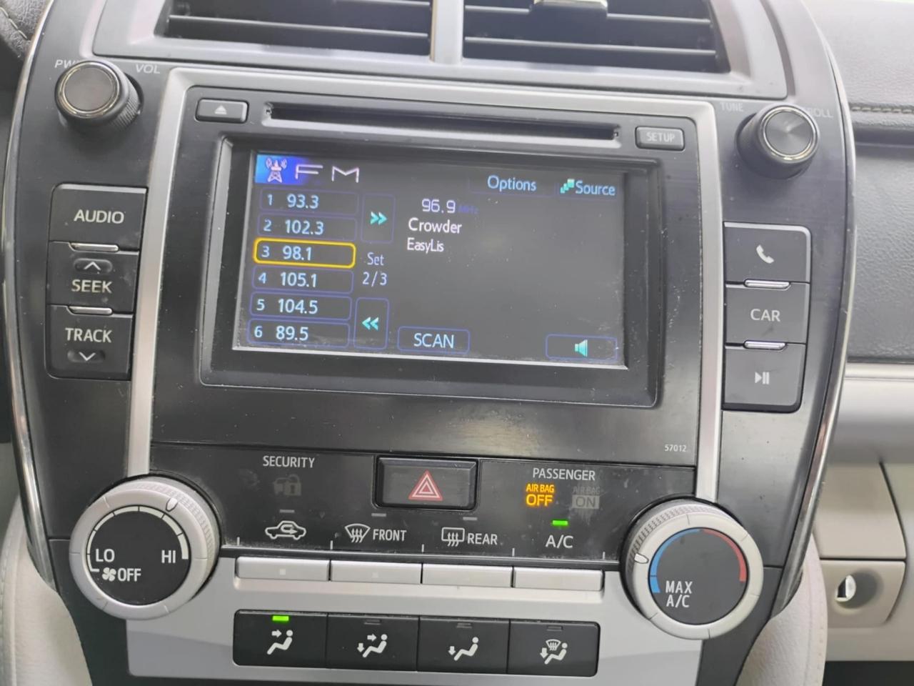 Toyota Camry 4dr Sdn I4 Auto SE Sport Limited Edition (Natl) 2012