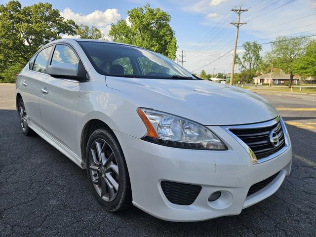 White 2013 Nissan Sentra SR Sedan Front-Wheel Drive Automatic